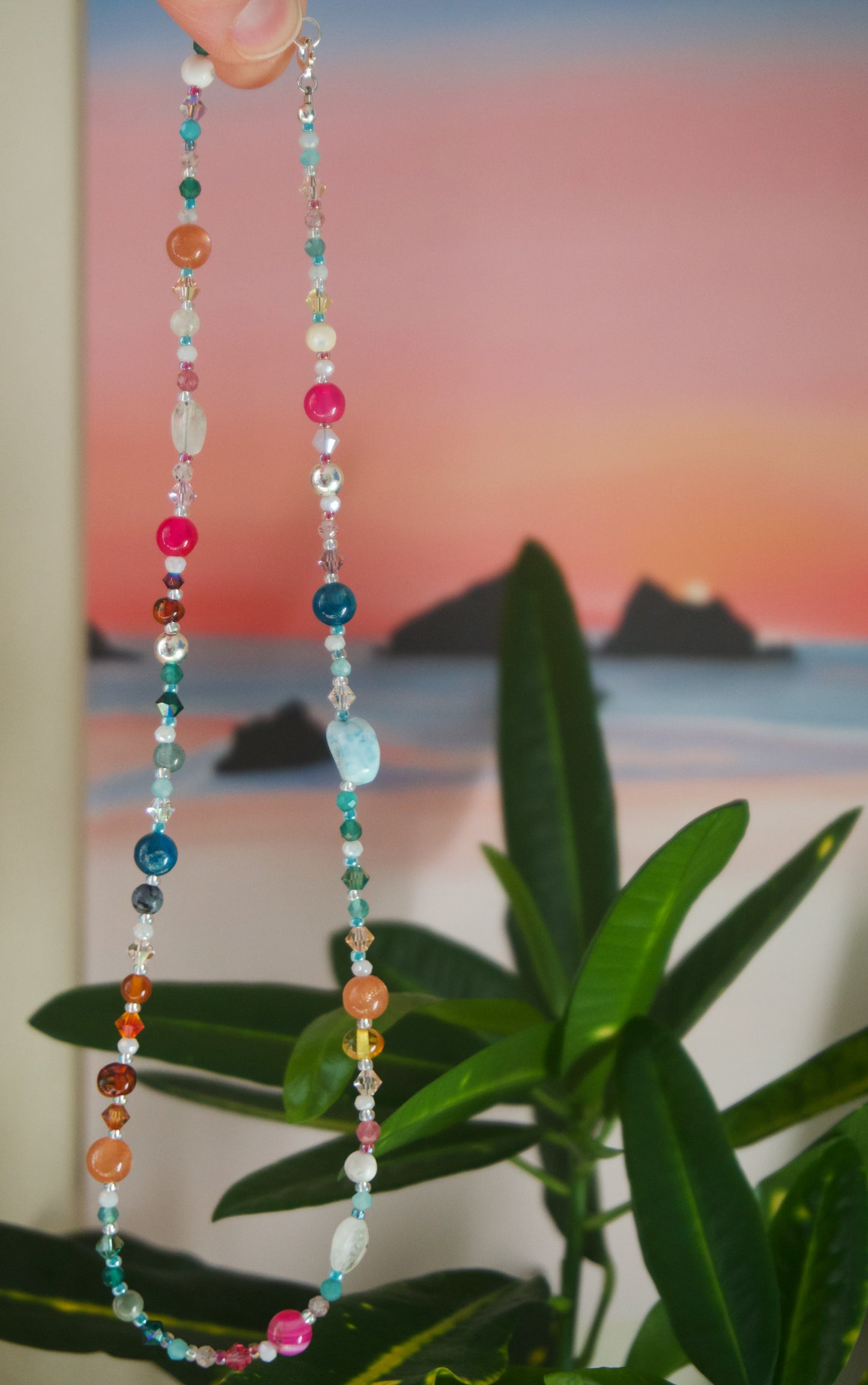 Rainbow Necklace (vegan)